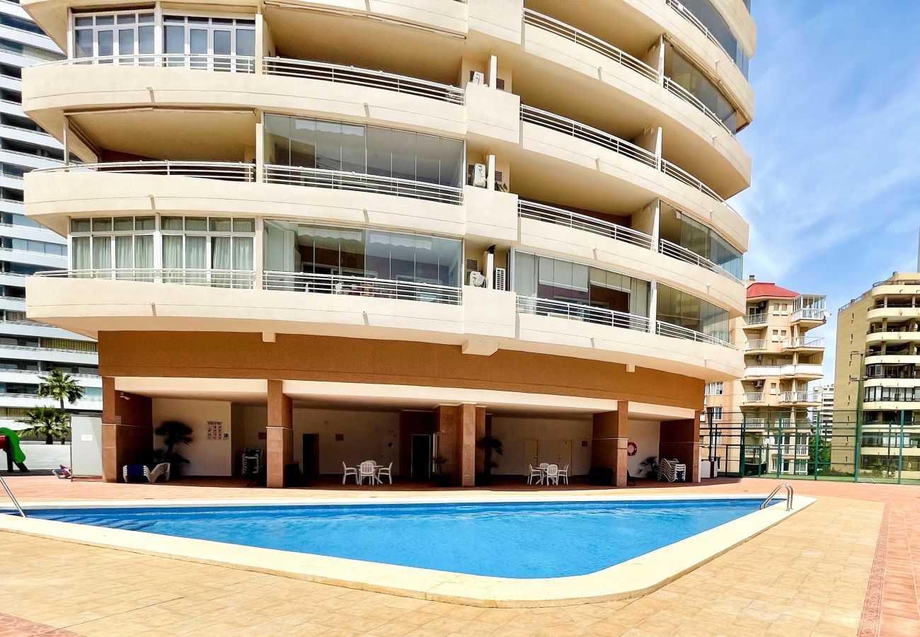 Piscina grande para el uso exclusivo de inquilinos del edificio Playa de Oro