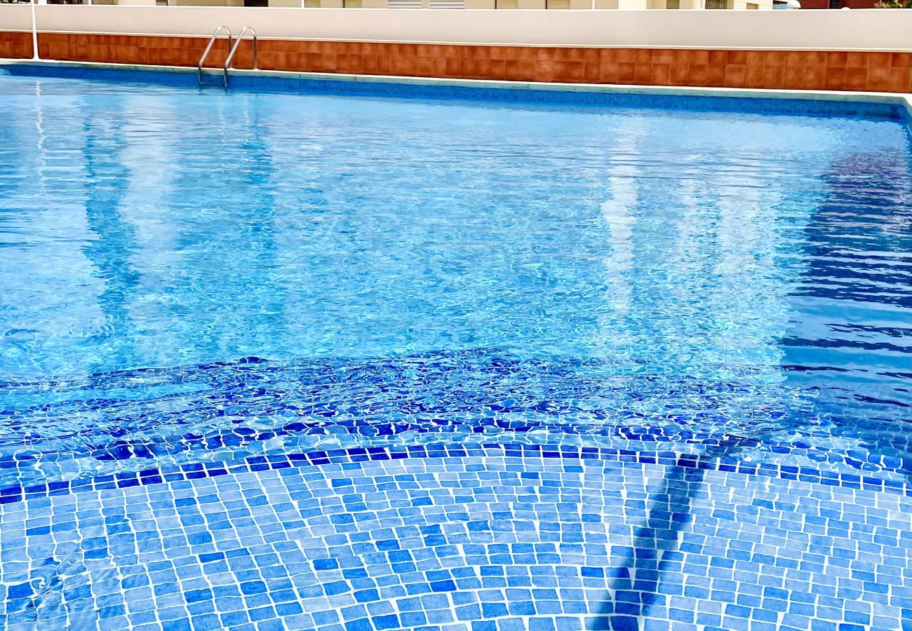 Entrance and exit stairs to the large pool